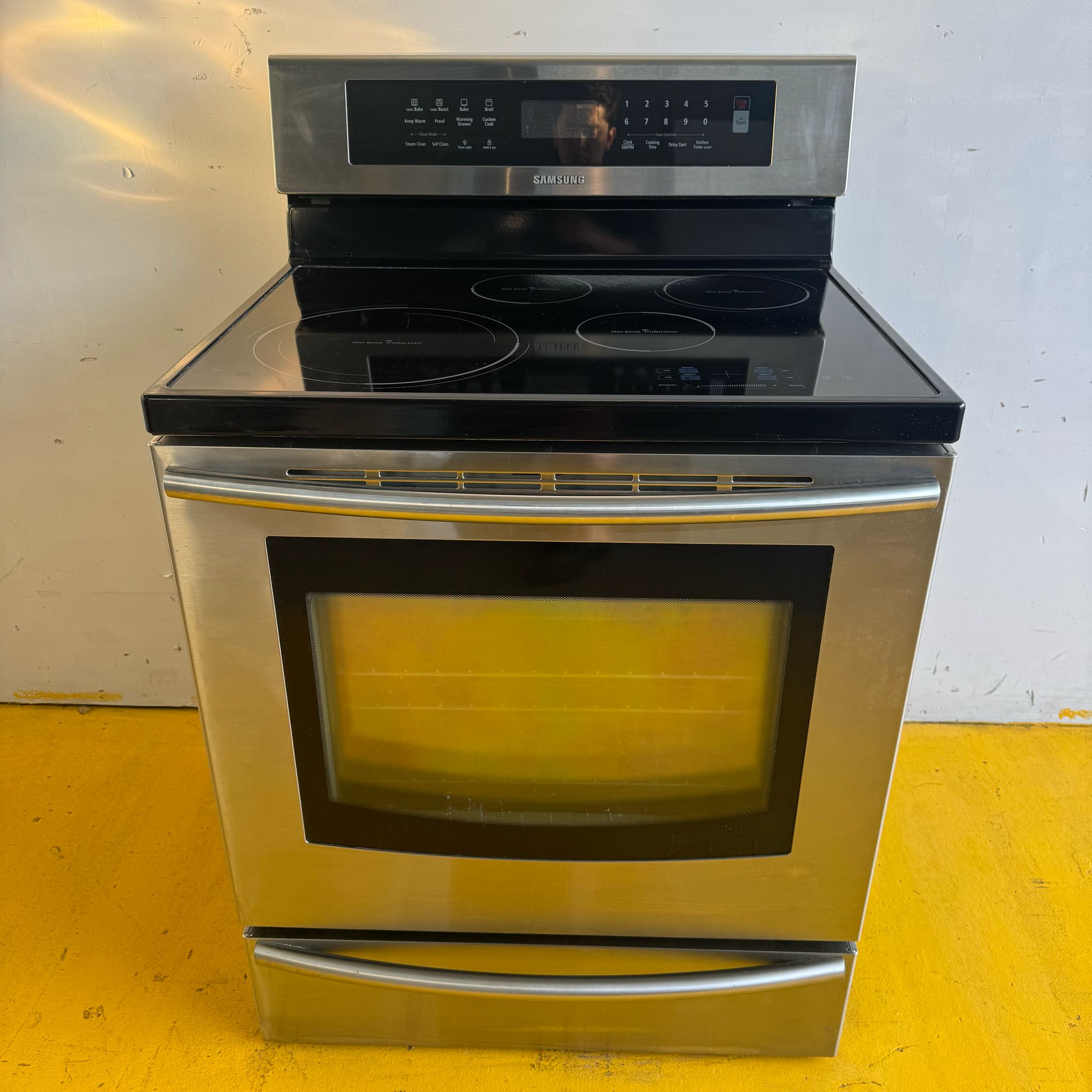 Samsung Induction Stainless Steel Electric Stove Samsung Induction Stainless Steel Electric Stove